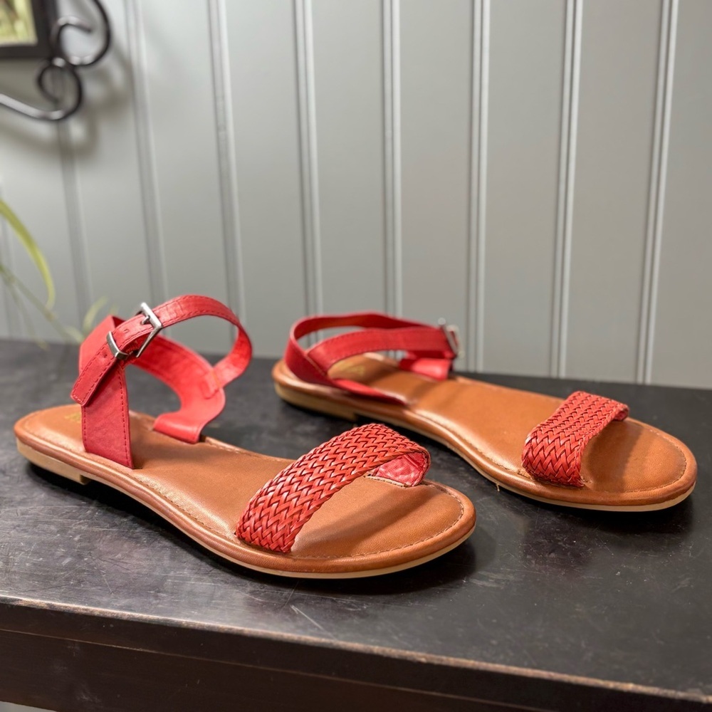 Mia Red Brown Calista Sandal Size 10 - Picture 2 of 7